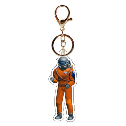 Lethal Company 2025 Cartoon Figure Keychain for Men Fans Gift Cosplay Bag Accessory