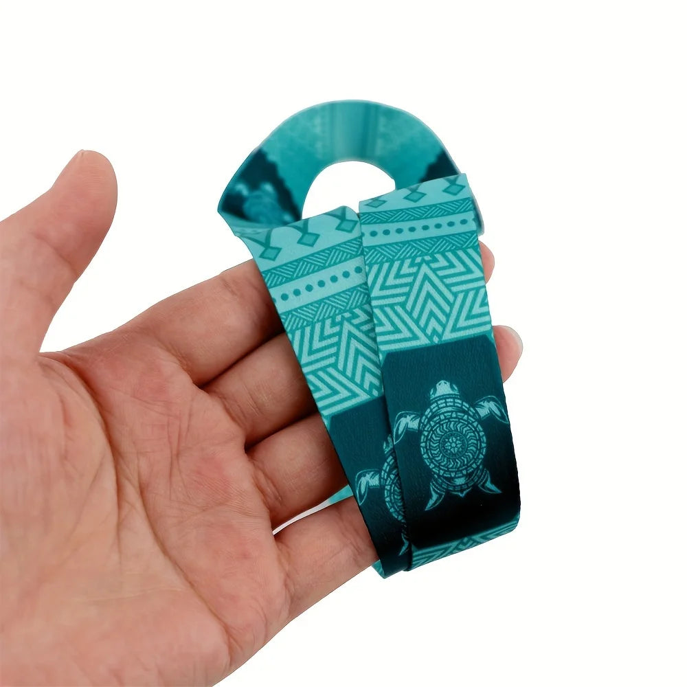 Green Turtle Neck Strap Lanyard for Mobile Phones and Keychains