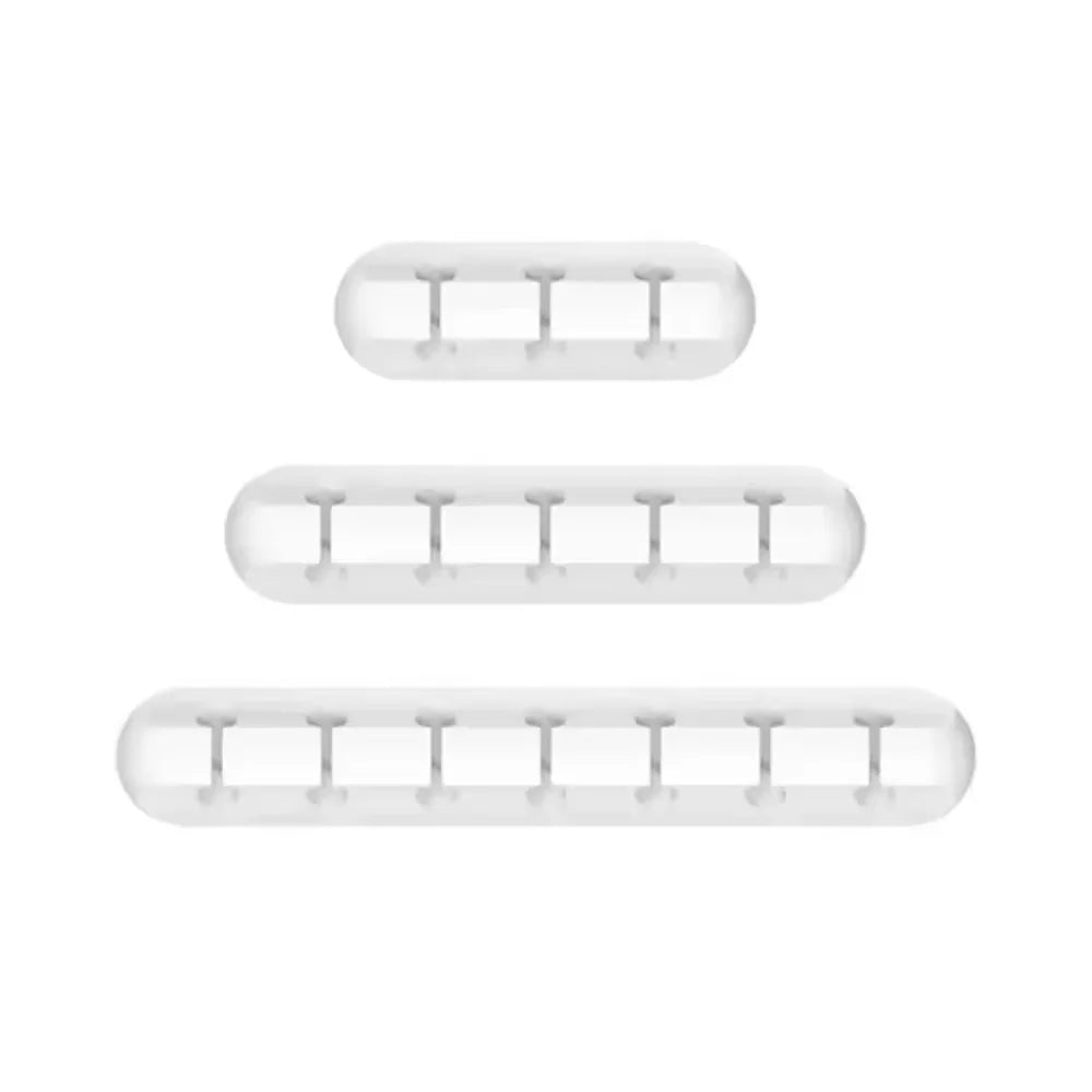 Silicone USB Cable Organizer Clips Self Adhesive Wire Winder for Headset Mouse Keyboard iPhone Huawei