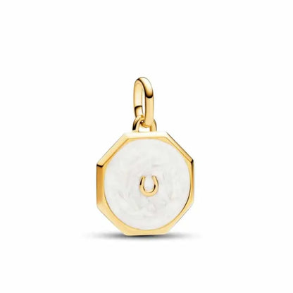 2025 Hot Selling 925 Silver ME Series Golden Tooth Elephant Pendant for European Original ME Bracelet DIY Charm Jewelry