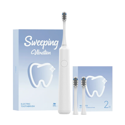 DOCOLAB Electric Toothbrush Sonic Vibration Brush USB Charging IPX7 Waterproof white set