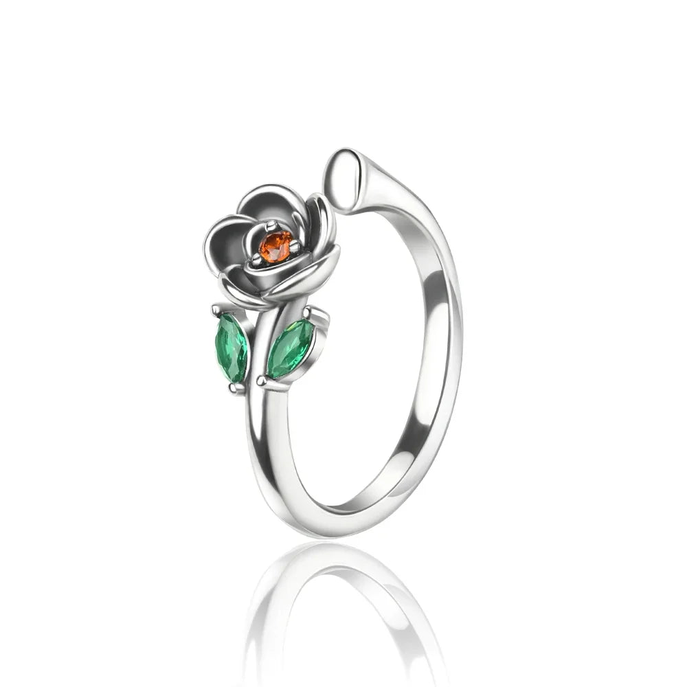 925 Sterling Silver Open Ring for Women Butterfly Dragonfly Turtle Cross Design Elegant Fine Jewelry Gift