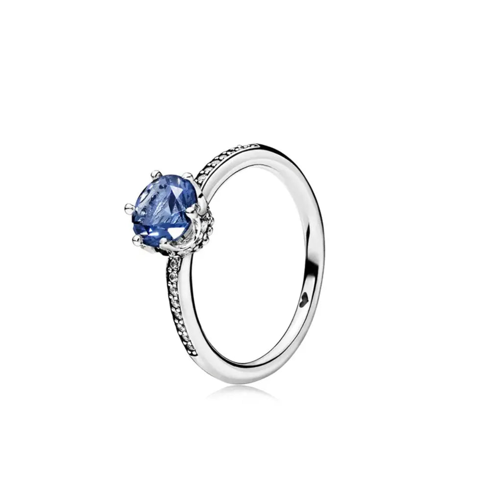 Timeless 2024 Silver Heart Charm Rings for Women with Zircon Stone P2303