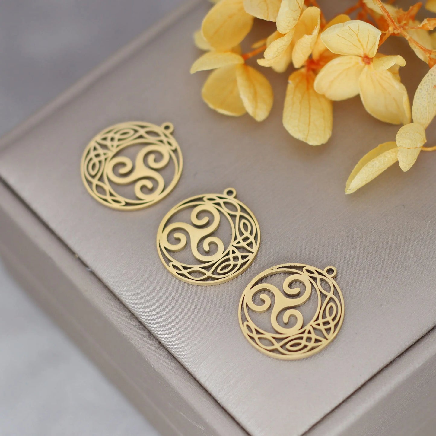 Elegant DIY Amulet Set: Phoenix Bird, Hummingbird, Snake Charms in Stainless Steel for Jewelry Making