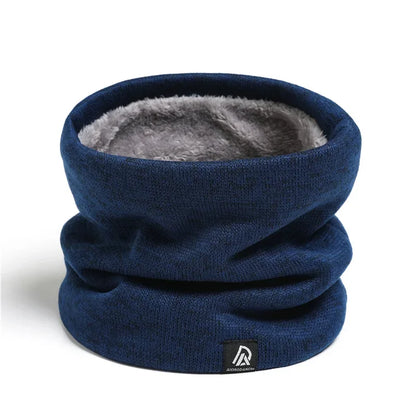 Unisex Solid Cashmere Warm Winter Ring Scarf Snood Muffler