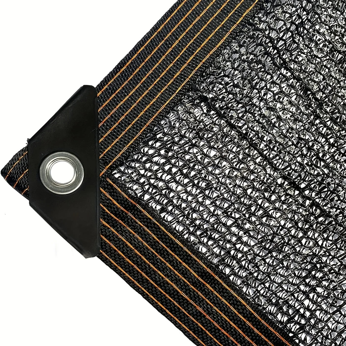 Black Shade Cloth Sunblock Mesh Cover 75 Percent UV Protection Taped Edge with Grommets for Pergola Greenhouse Garden Patio and Canopy
