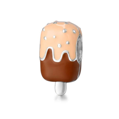 925 Sterling Silver Beer Bottle Popcorn Charm Bead Pendant