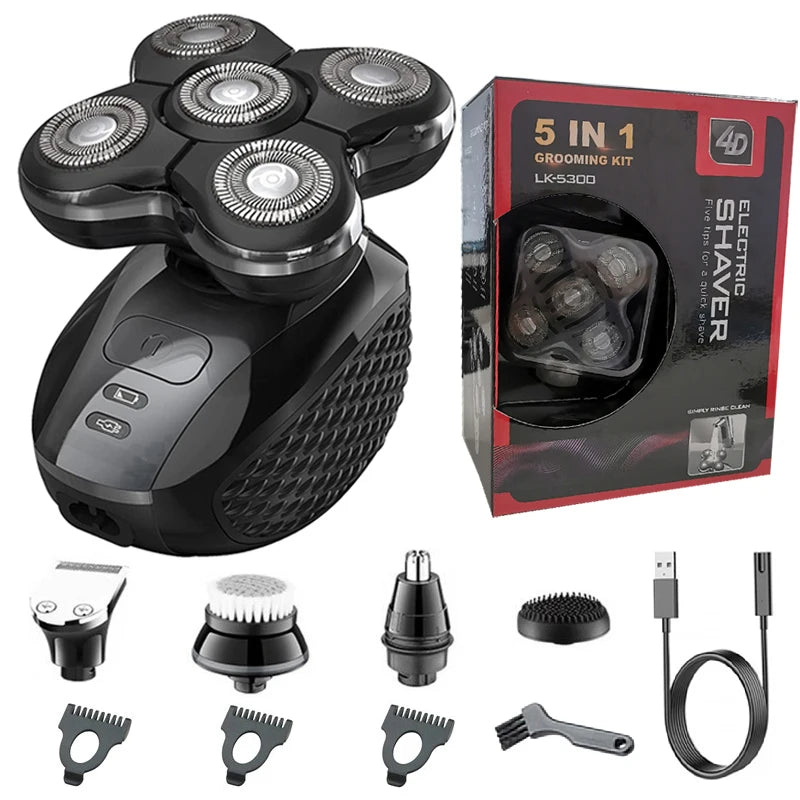 Pro Electric Shaver For Men Rechargeable Wet Dry Razor Grooming Kit With Advanced Blade Technology