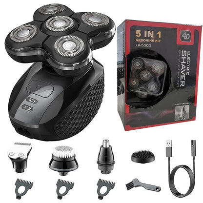 Pro Electric Shaver For Men Rechargeable Wet Dry Razor Grooming Kit With Advanced Blade Technology