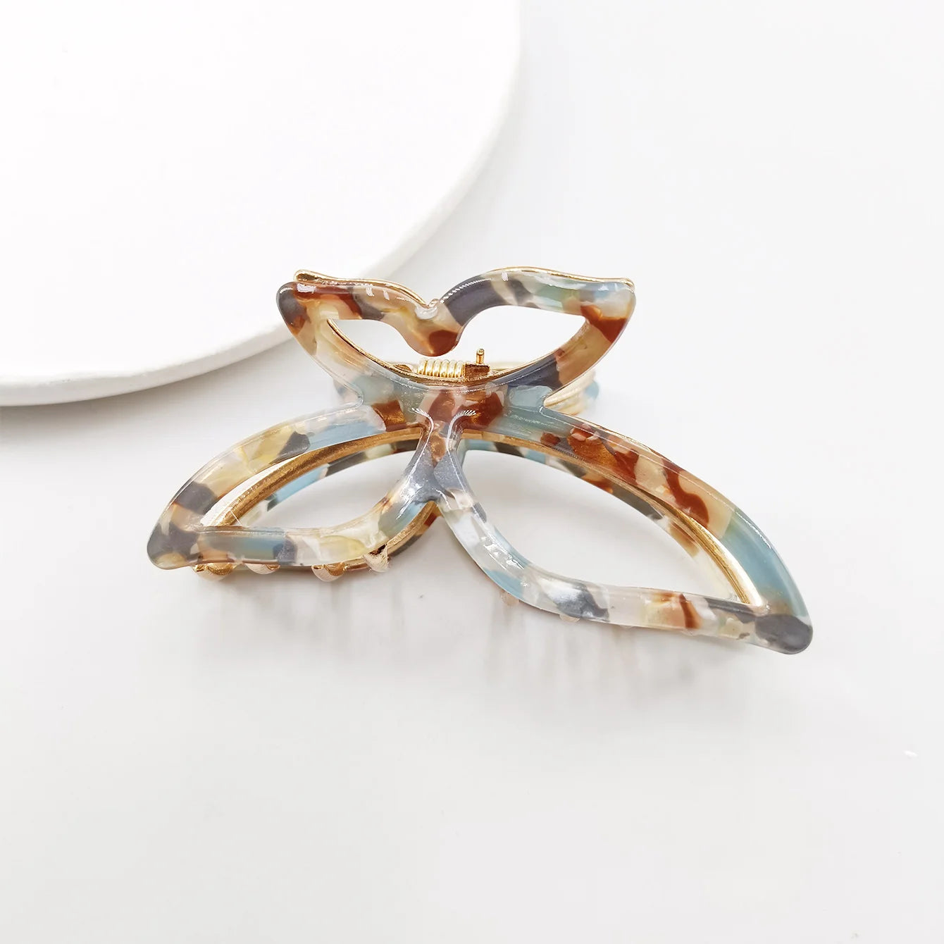 Vintage Green Butterfly Hair Clips Women Retro Metal Hairpin Claw Fashion Hairgrips