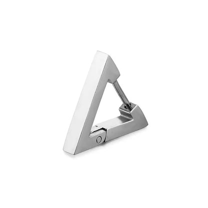 Punk Triangle Earrings for Unisex - Hypoallergenic Stainless Steel Studs for Modern Style and Durability