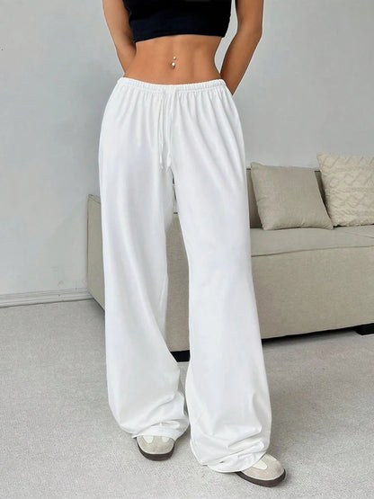 Casual Sporty Womens Pants Loose Fit Fashion Long Trousers