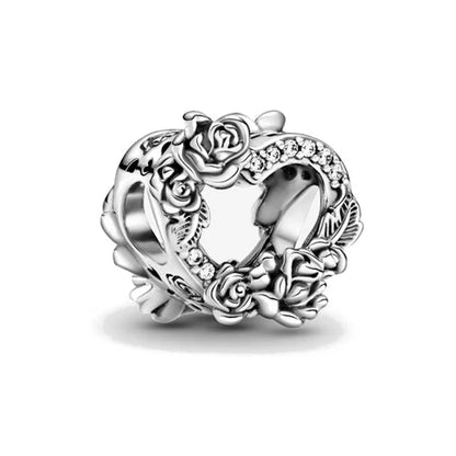 European Clip Safety Moon Star Family Tree Clover Beads for 925 Silver Bracelet Necklace Jewelry Accessories for Women