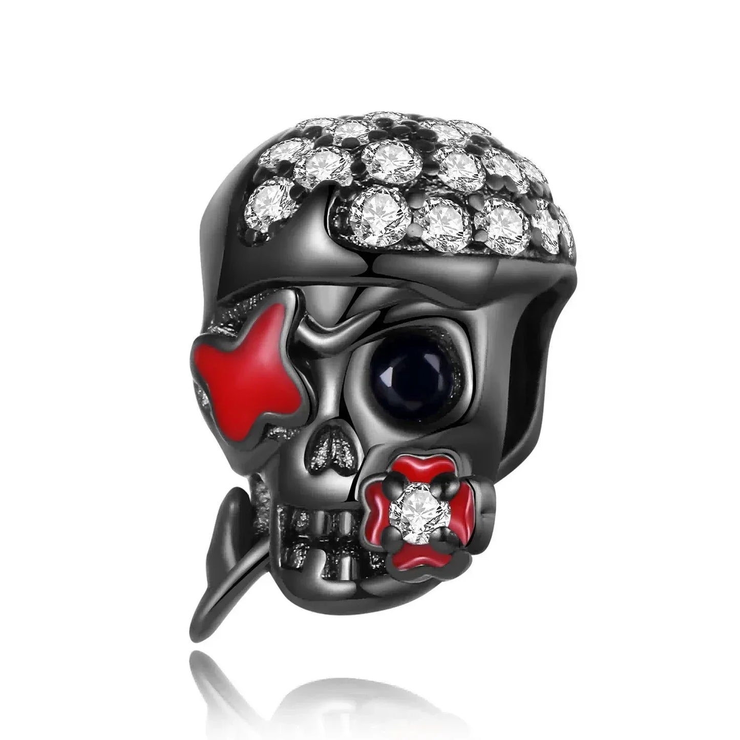 925 Sterling Silver Halloween Charms Set Pumpkin Skull Witch Ghost Beads for Bracelet Necklace Jewelry