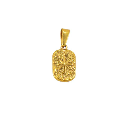 RHYSONG Tarnish Free Gold Plated Angel Cross Heart Pendant for Women Jewelry Making