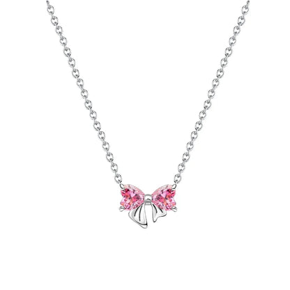 Original 925 Sterling Silver Heart Skull Necklace Ring and Cross Bracelet Set with Zircon Accents for Halloween and Valentine Gifts