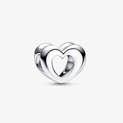 Original 925 Sterling Silver Heart Star Hot Air Balloon Puzzle Charms with Zircon for DIY Necklace and Bracelet Jewelry Gift