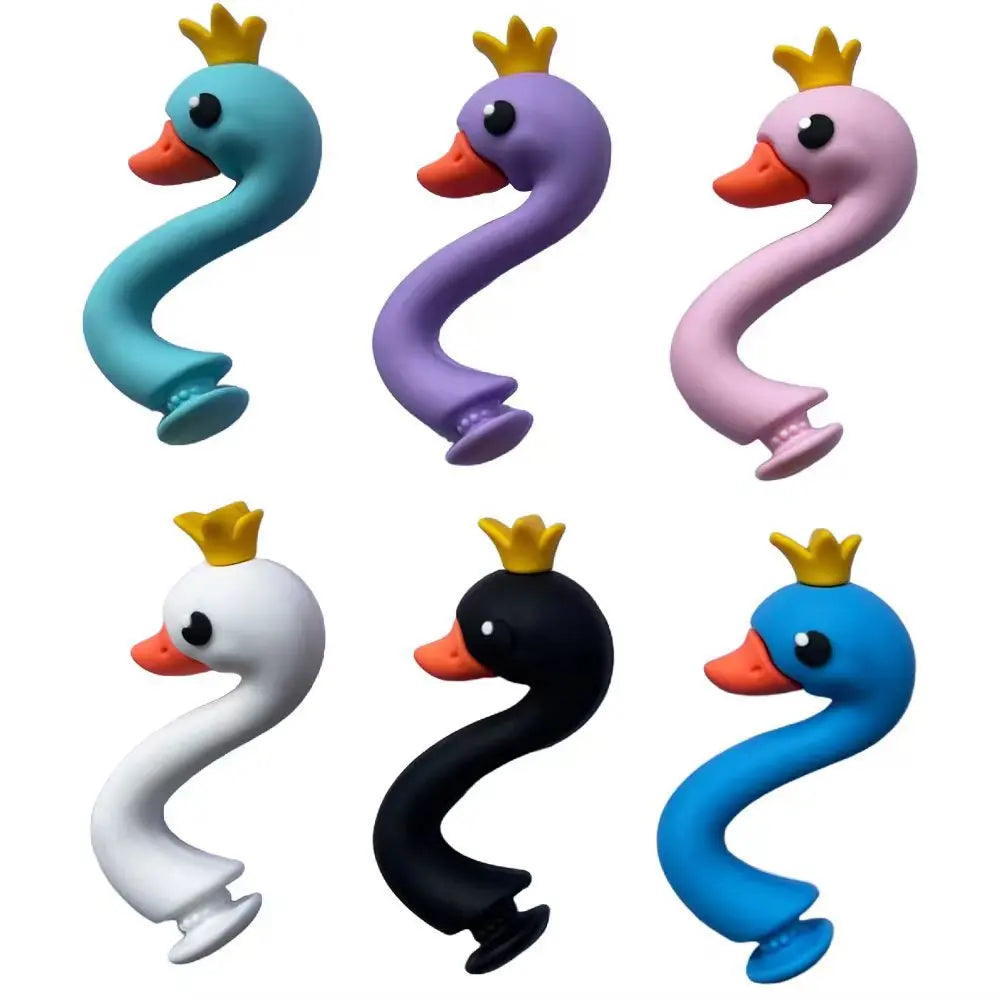 Whimsical 3D Swan Shoe Charms PVC Accessories for Customizing Shoes and Bags