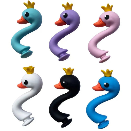Whimsical 3D Swan Shoe Charms PVC Accessories for Customizing Shoes and Bags
