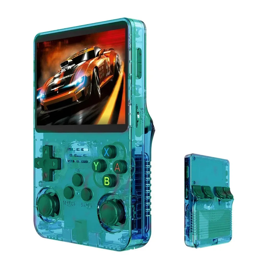 R36S Retro Game Console Portable Handheld with 3.5 Inch Display 128GB Memory Linux Open Source System and 15000 Games