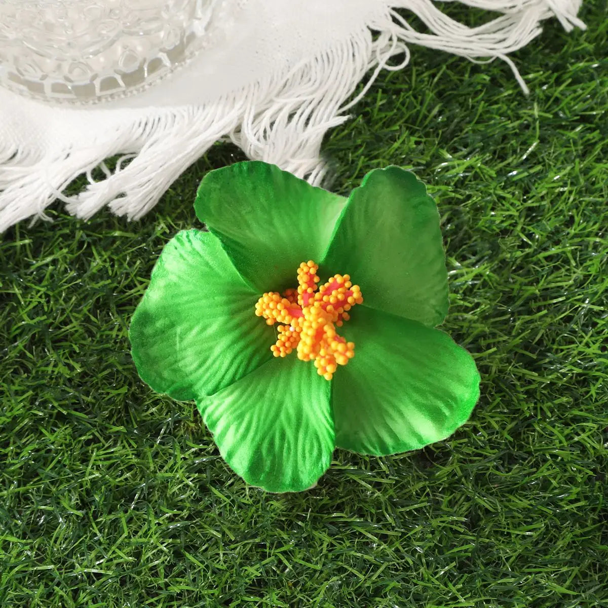 Awaytr Hawaiian Flower Hair Clip for Women and Girls - Romantic Bohemian Floral Side Bangs Accessory