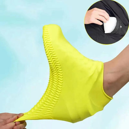1 Pair Rubber Rain Boot Overshoes For Outdoor Use