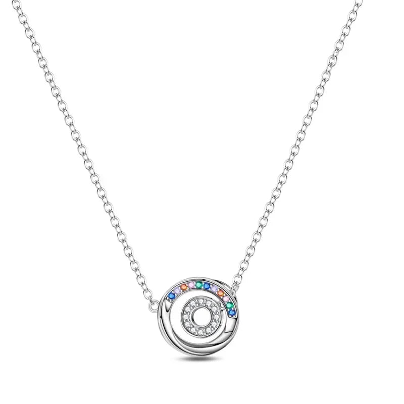 Original 925 Sterling Silver Heart Skull Necklace Ring and Cross Bracelet Set with Zircon Accents for Halloween and Valentine Gifts