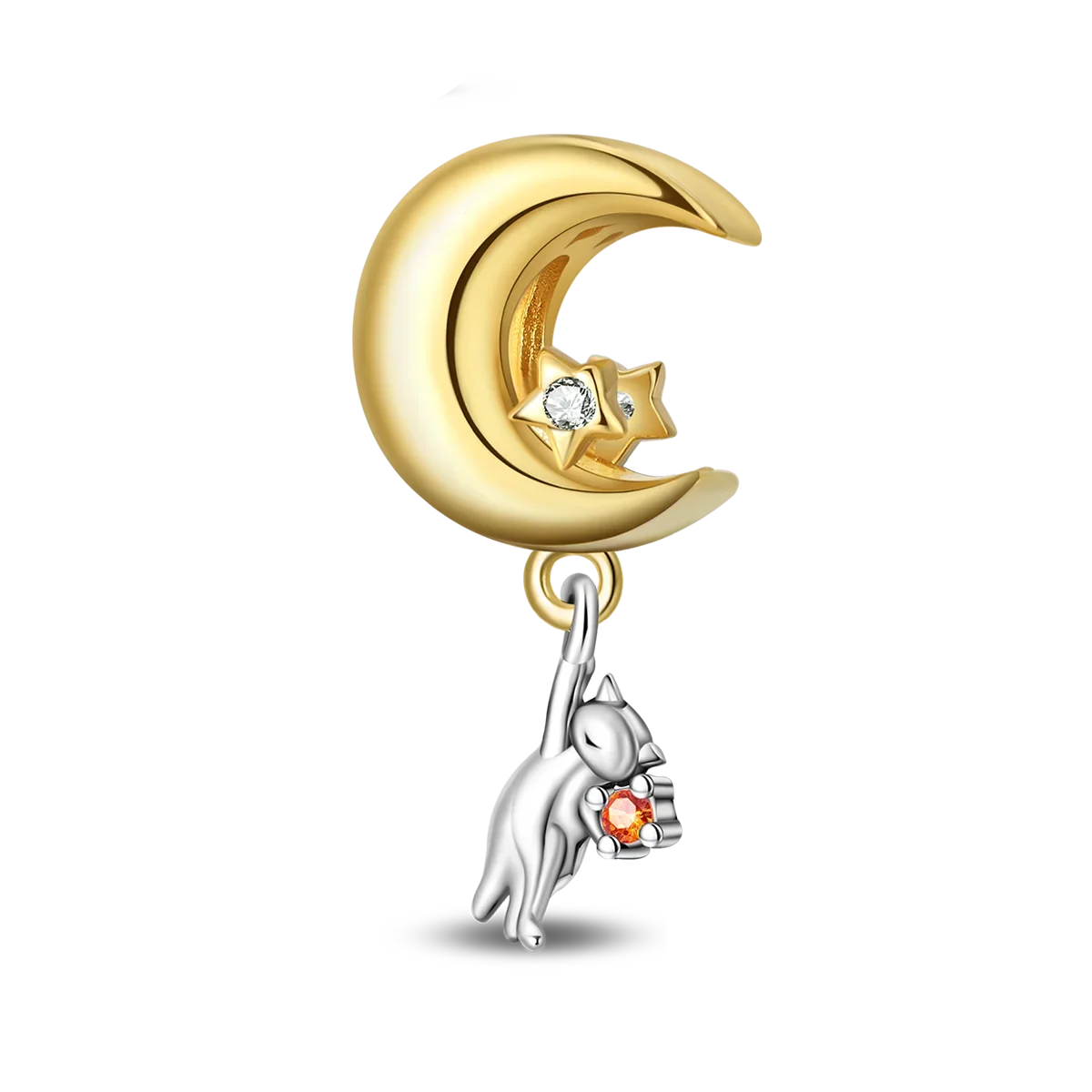 925 Sterling Silver Animal Charms Set Elephant Cat Capybara Swan Zircon Beads for DIY Necklace and Bracelet Jewelry Gift