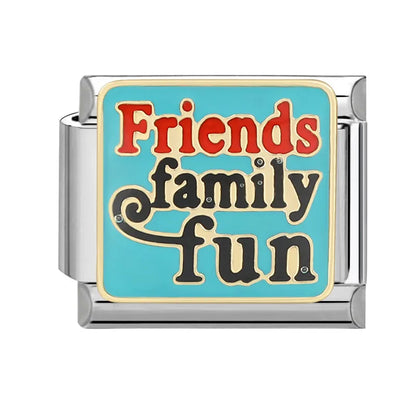 Y2K Green Series Italian Charm Bracelet Links with Camera Woods Flowers Designs in Stainless Steel