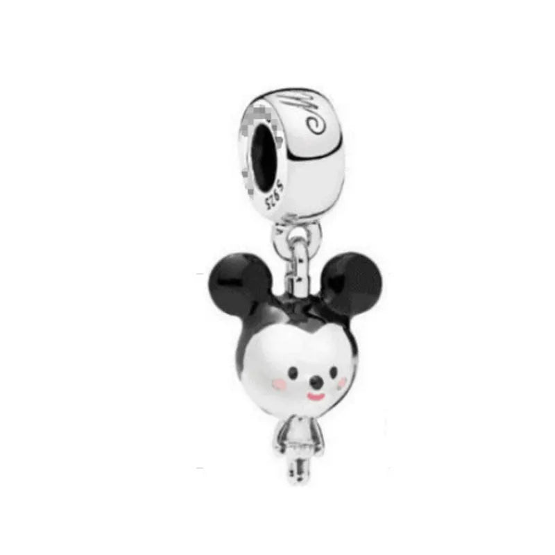 925 Sterling Silver Luggage Box Beads Rabbit Cat Pendant for DIY European Charm Bracelets Exquisite Zircon Jewelry