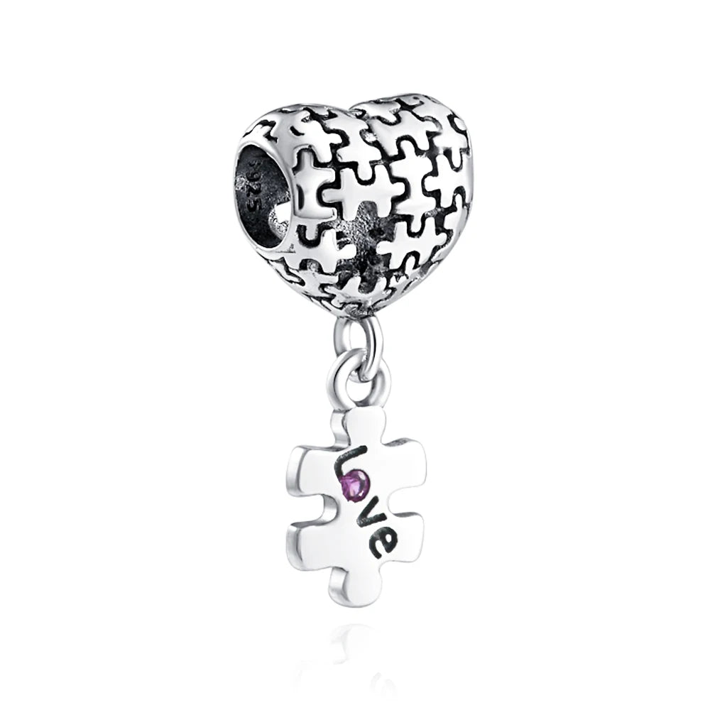 925 Sterling Silver Love Arrow Double Ring Charm for Wedding Anniversary Jewelry A212