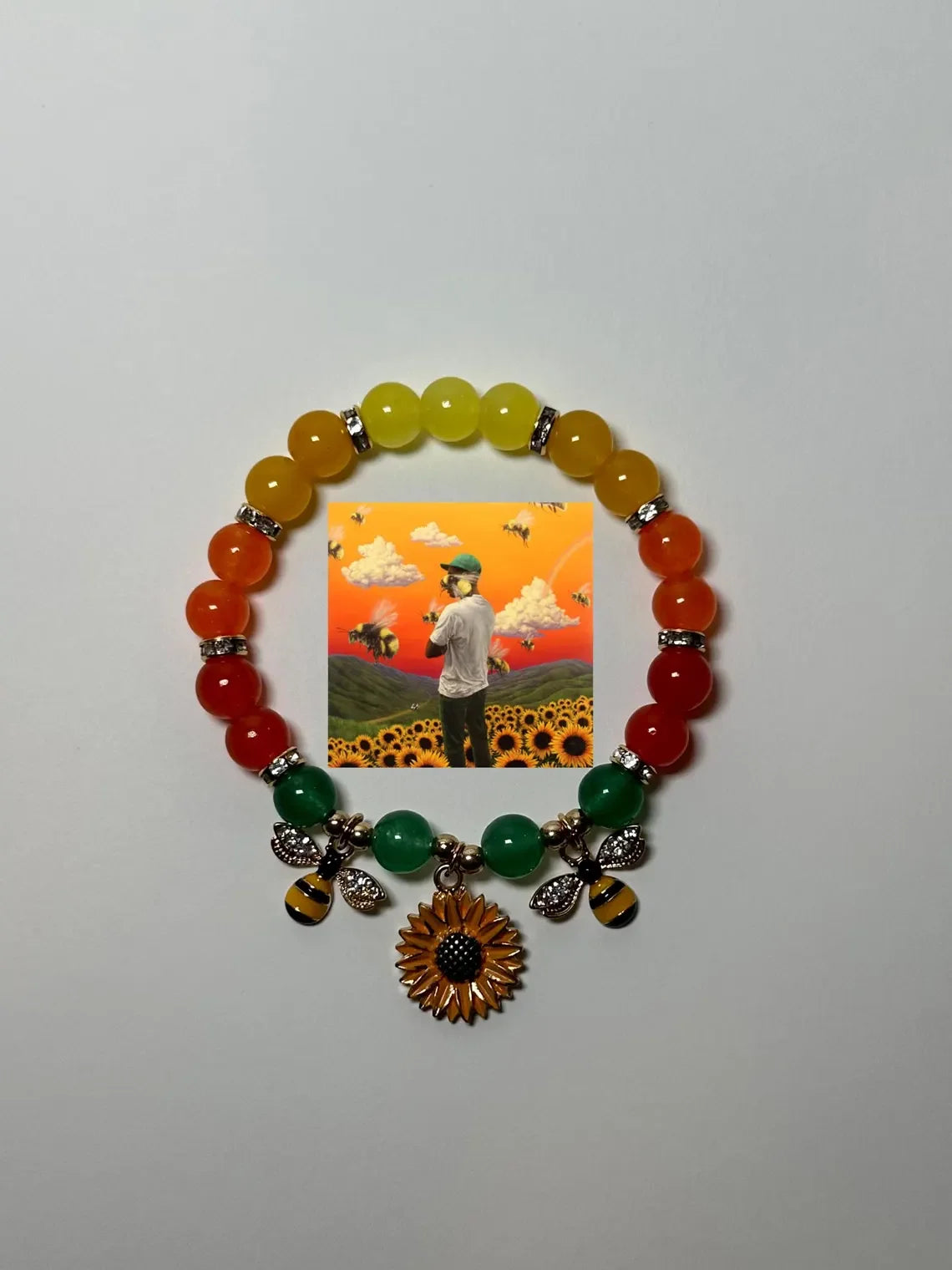 Handcrafted Flower Boy Unisex Beaded Bracelet Inspired by Tyler the Creator