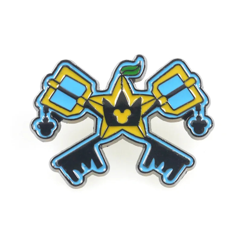 Disney Kingdom Hearts Animal Metal Lapel Pins for Backpacks and Fashion Accessories