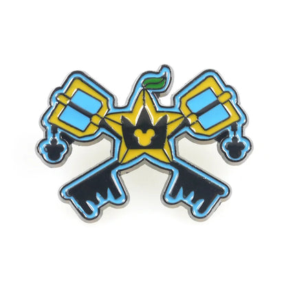 Disney Kingdom Hearts Animal Metal Lapel Pins for Backpacks and Fashion Accessories