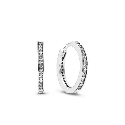 Hot Selling 925 Silver Square Leaf Sun and Moon Shaped Earrings Perfect Gift for European Women P2473