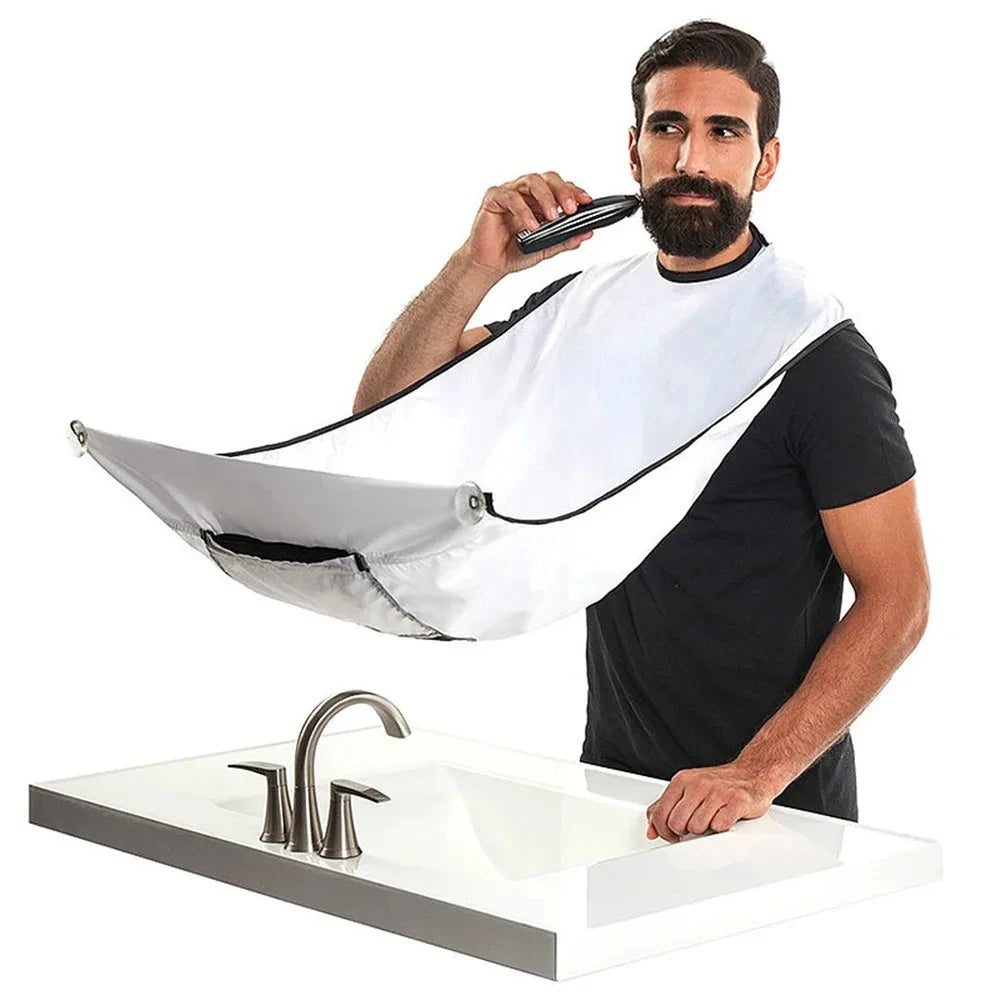 Male Shaving Apron Beard Catcher Cape Care Bib Clean Up Tool
