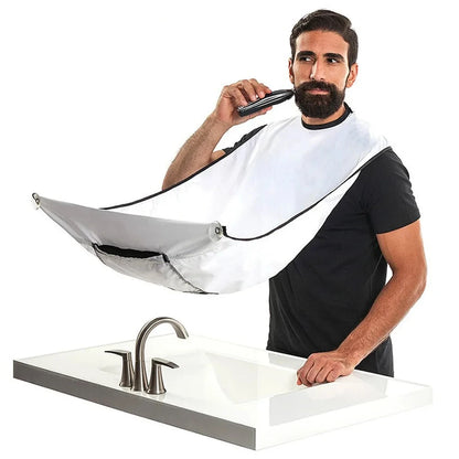 Male Shaving Apron Beard Catcher Cape Care Bib Clean Up Tool