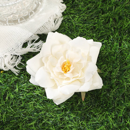 Awaytr Hawaiian Flower Hair Clip for Women and Girls - Romantic Bohemian Floral Side Bangs Accessory