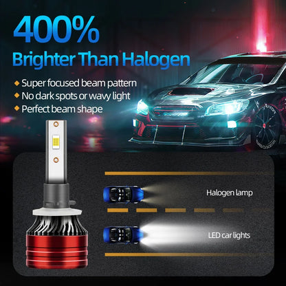 Ultra Bright LED Car Headlight Bulbs 880 881 H27 24000LM 140W 6500K White Fog Lamps with CSP Technology and Efficient Heat Dissipation