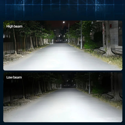 Ultra-Bright LED Car Headlight Bulbs 50000LM 6000K White High/Low Beam 800% Brighter High Power 2pcs Set