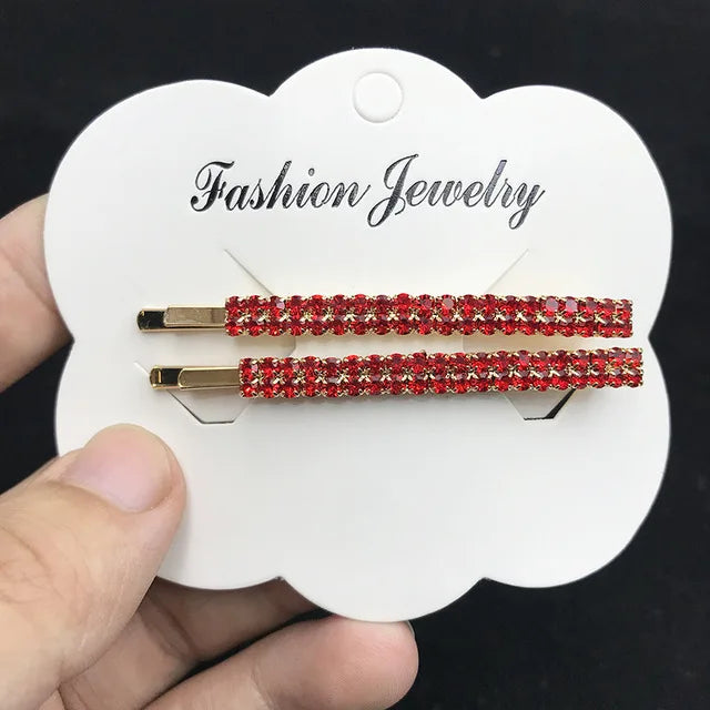 Vintage Moon and Star Rhinestone Hairpin for Women Bridal Accessories