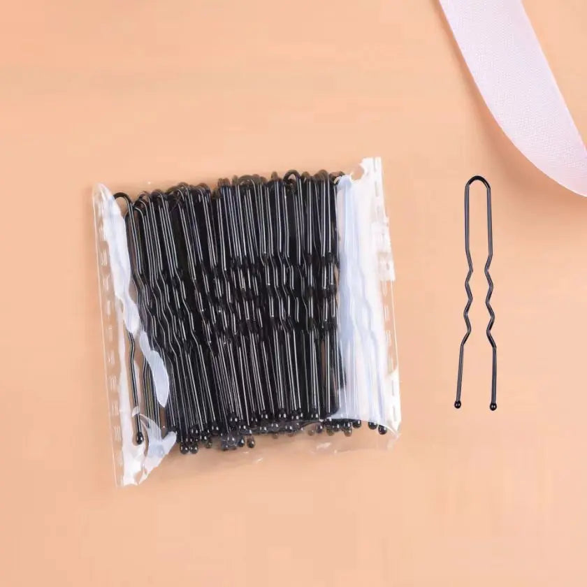 Elegant U Shaped Hairpins Set for Bridal and Fashion Hair Styling