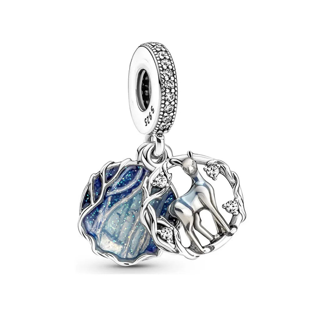 Exquisite 925 Silver Leaf Beads with Honey and Durian Pendant for European Original Bracelets DIY Jewelry