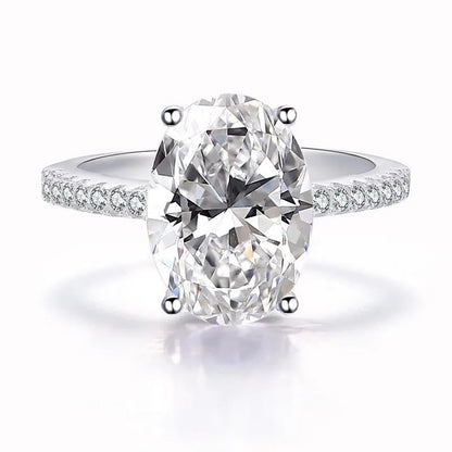Promise Marquise Cut 3ct Simulated Diamond Engagement Ring in 925 Sterling Silver for Women Perfect Christmas Gift