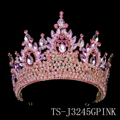 Luxury Bridal Diamond Crystal Rhinestone Tiara Headpiece for Wedding and Special Occasions