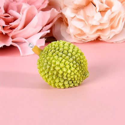 10 Piece 3D Simulated Fruit Flat Back Charms for DIY Jewelry Earrings Bracelets and Hairpins