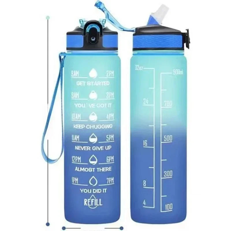 1L Leakproof Sport Water Bottle For Travel Fitness Cycling
