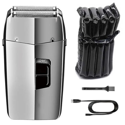 Washable Powerful Electric Shaver For Men With Stainless Steel Blades Wet And Dry Shaving Machine Rechargeable Bald Head And Beard Care