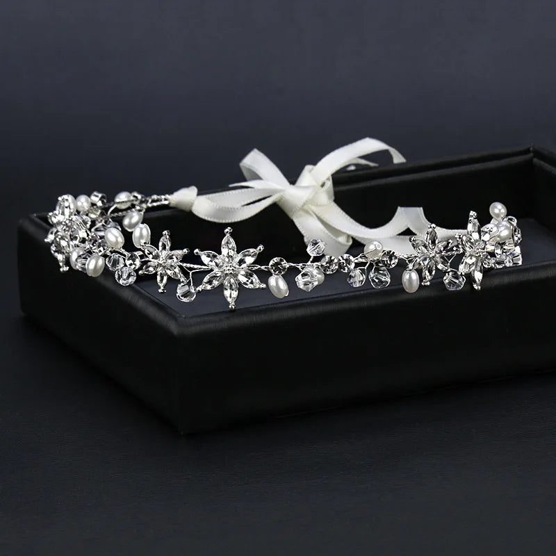Elegant Crystal Rhinestone Headband for Girls Wedding Hair Accessories