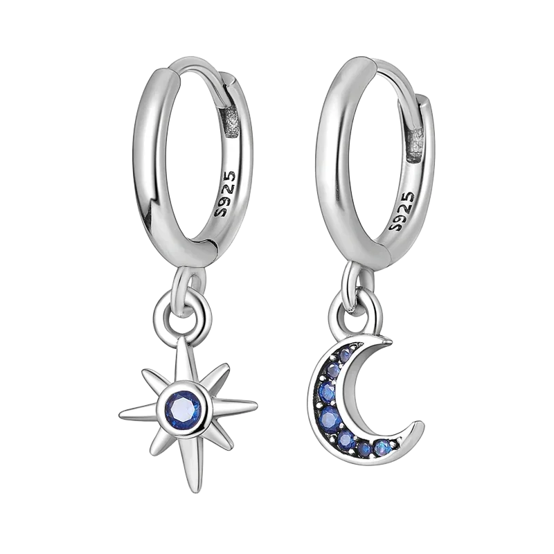 Luxury 925 Sterling Silver Chunky Hoop Earrings with Big Heart Zircon Accents for Women Wedding Party Jewelry Gifts